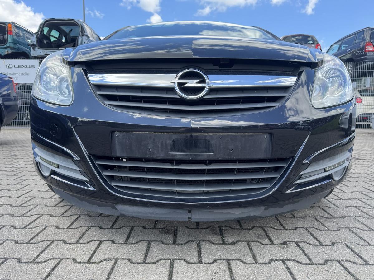 Opel Corsa D original Stossf&auml;nger Sto&szlig;stange vorne Z20R Saphirschwarz Metallic Bj.2008